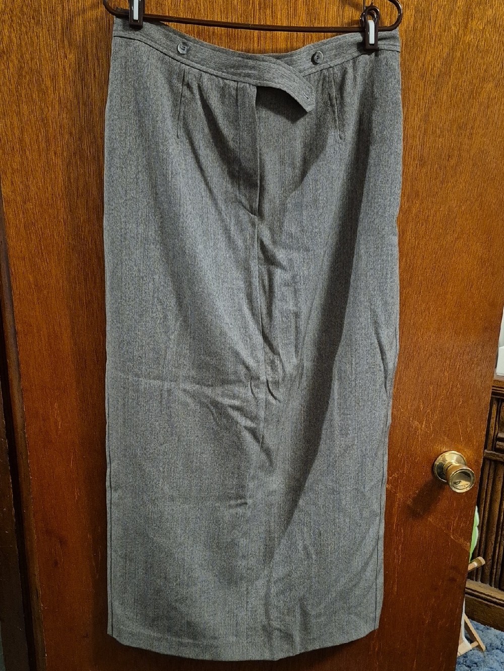 HW New York-Gray High-Waist Pencil Skirt Size 16